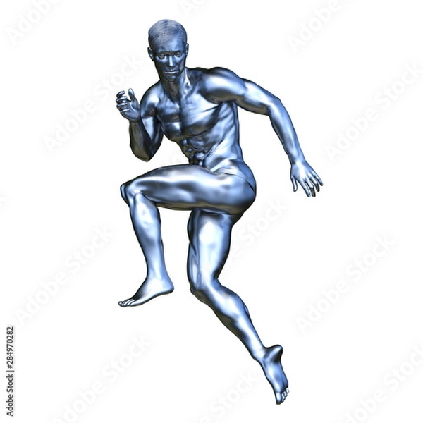 Fototapeta 銀の男性像