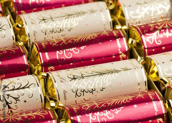 Fototapeta Christmas crackers
