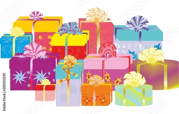 Fototapeta Gift boxes