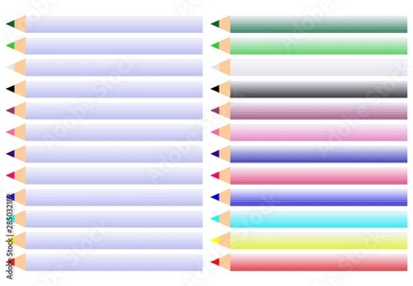 Fototapeta colored pencils