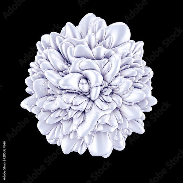 Obraz Abstract shape background. 3d illustration, 3d rendering.