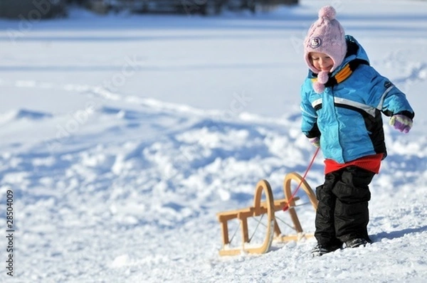 Obraz Schlitten fahren