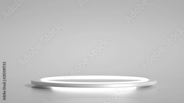 Fototapeta Minimalism abstract background, pedestal. 3d illustration, 3d rendering.
