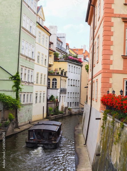 Fototapeta Sailing in canal