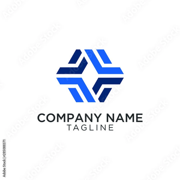 Obraz F4 polygon design logo or symbol shape