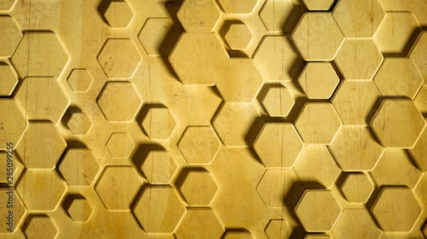 Obraz Volumetric texture abstract background. 3d illustration, 3d rendering.