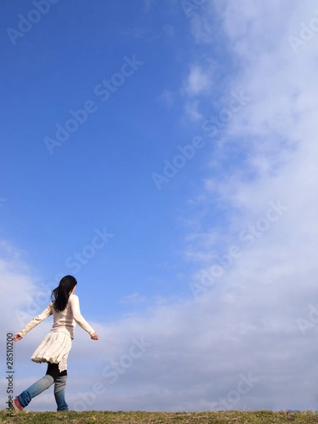 Obraz 秋空に散歩