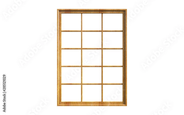 Fototapeta 3d Illustration of  window frame isolated on white