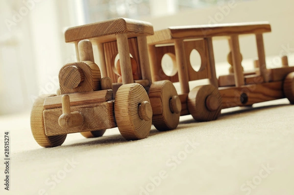 Obraz Wooden toy train
