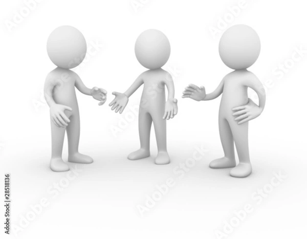 Fototapeta People talking