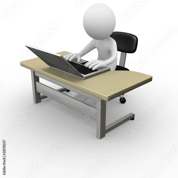 Fototapeta Computer worker