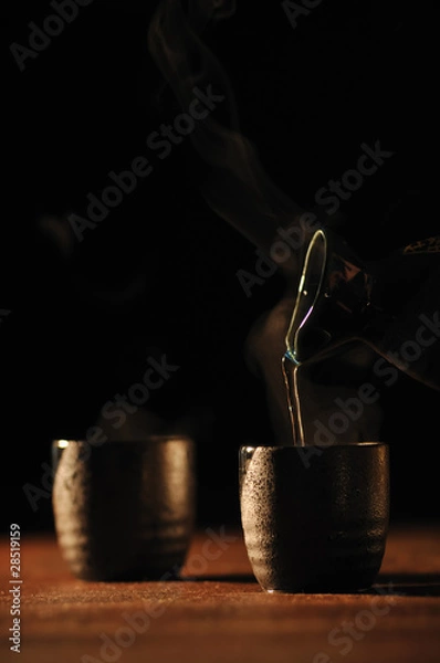 Obraz Hot Sake with steam.