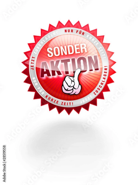 Obraz angebot glossy sonderaktion button