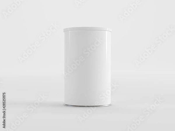 Obraz Tin can mockup. Studio shot 3D rendering.