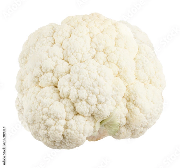Fototapeta Cauliflower isolated on white background with clipping path