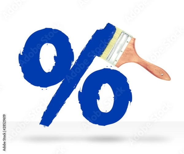 Obraz procent rabatu