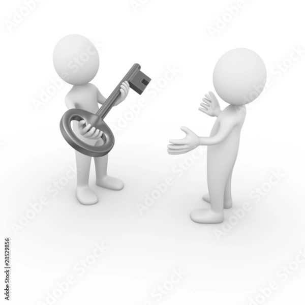 Fototapeta Key donation