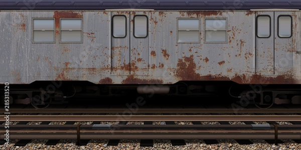 Fototapeta Subway train car