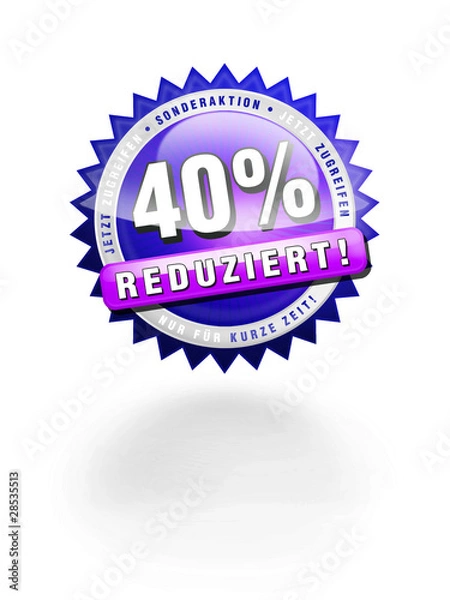 Fototapeta Reduziert 40% Button