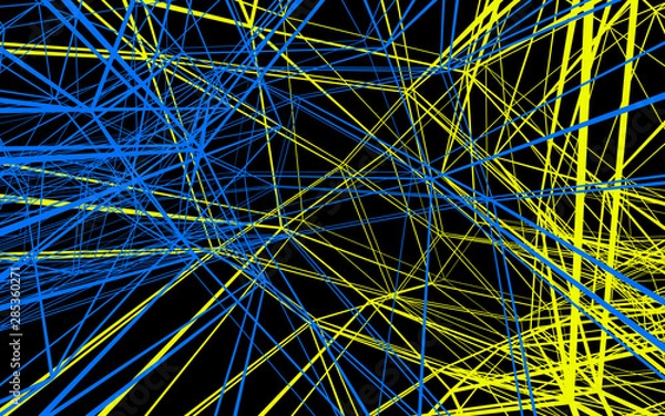 Fototapeta Colorful Abstract connection background, 3d rendering