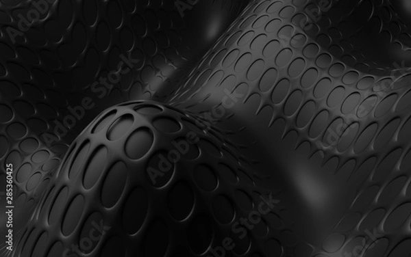 Fototapeta Surface rubber 3d abstract background,3d rendering 