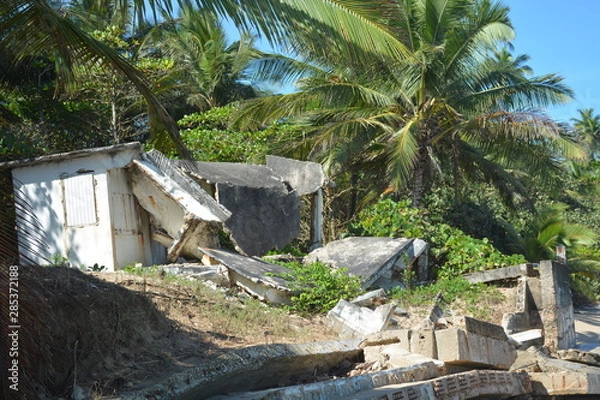 Obraz Beach House Hurricane Destroy