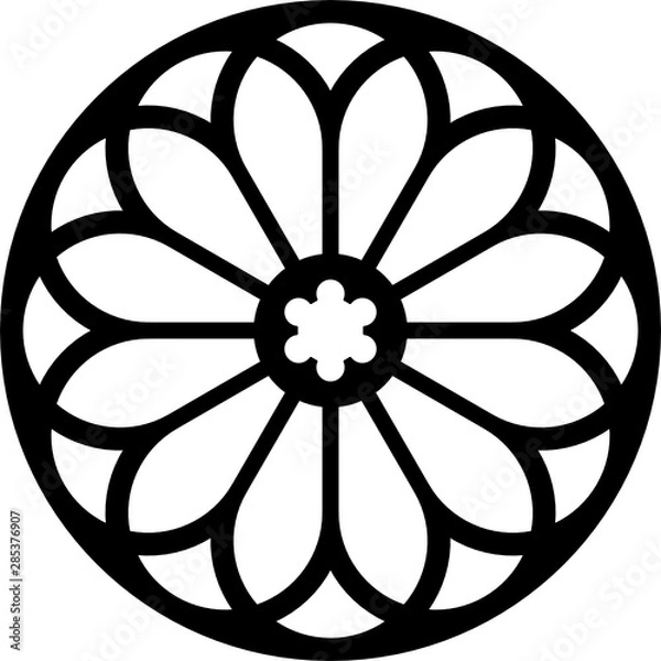 Obraz Rose window 12