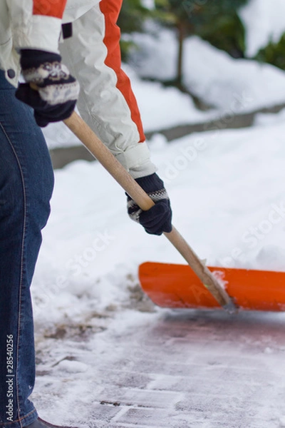 Obraz Schnee schieben