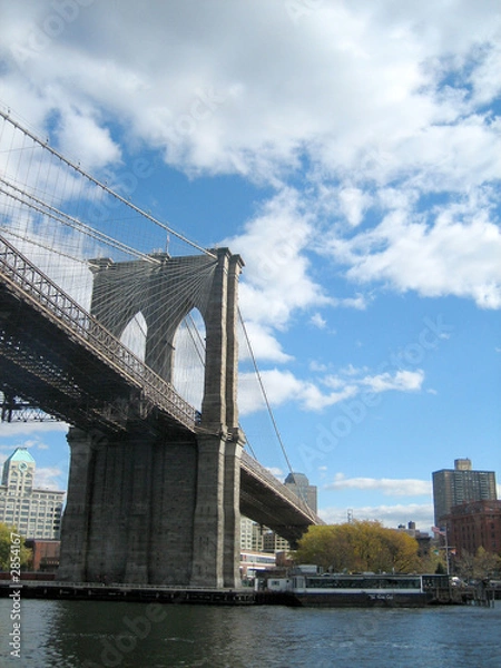 Obraz brooklyn bridge & new york city