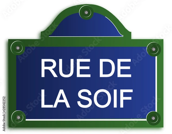 Obraz Rue de la soif