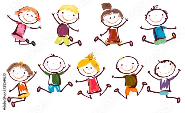 Obraz szczęśliwe dzieci