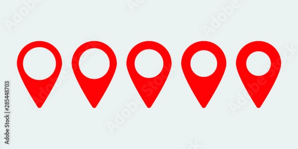 Fototapeta Maps pin. Location map icon. Location pin. Pin icon vector.