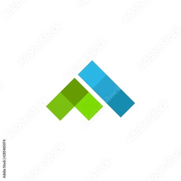 Fototapeta simple typography am vector logo