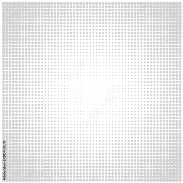Fototapeta Background of gray dots on white 