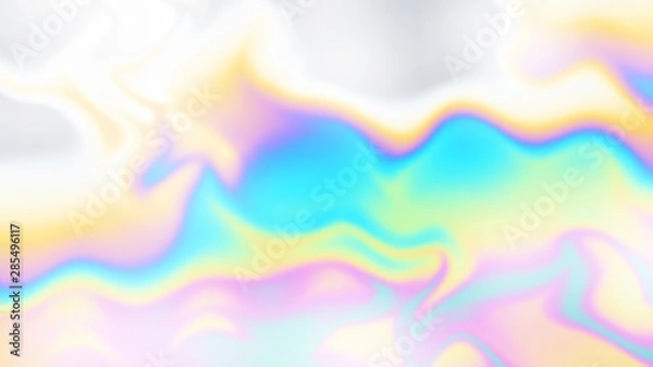 Fototapeta Abstract holographic iridescent composition. Background for banner, headline, presentation, corporate identity, flyer, poster, cover backdrop, wallpaper. Vector EPS10 not trace, include mesh gradient