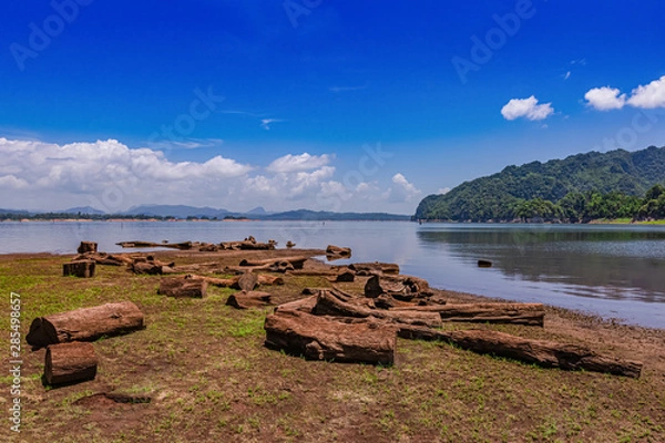 Fototapeta The impact of the El Nino phenomenon Drought is longer than usual. Various water reservoirs, water is therefore much reduced