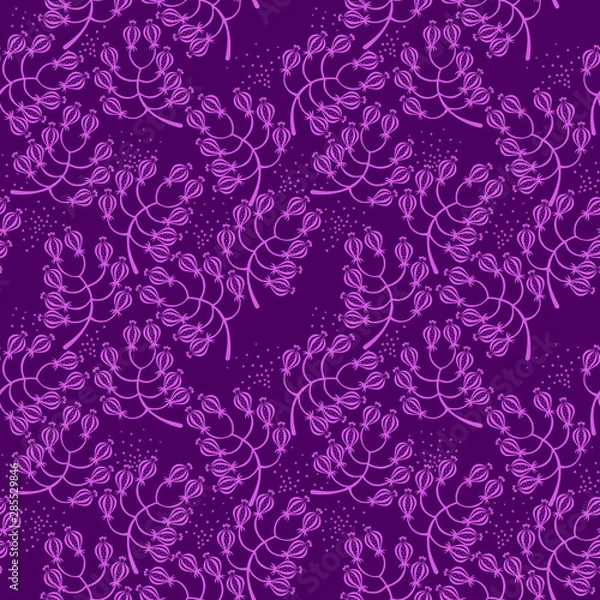 Fototapeta Vector seamless floral pattern