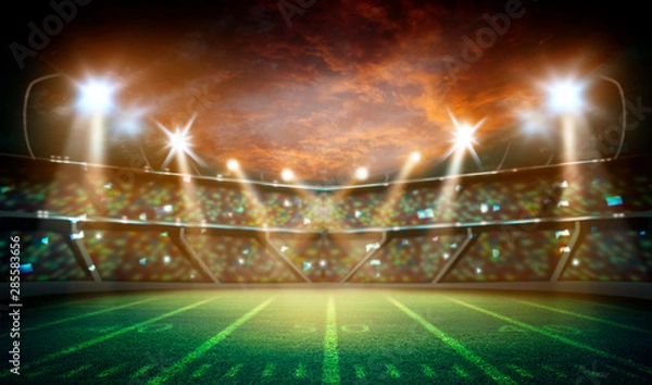 Fototapeta American Soccer Stadium 3d rendering