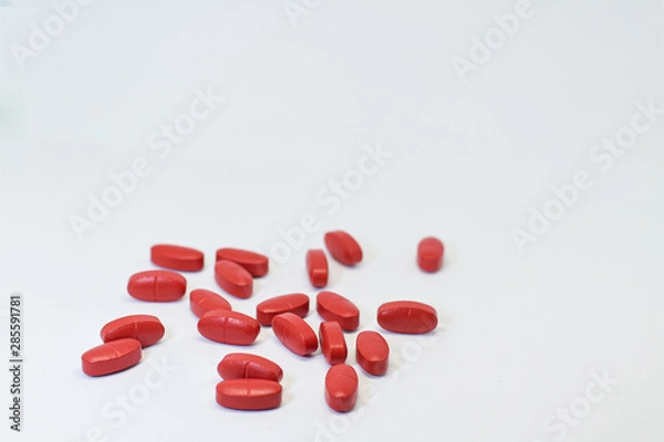 Obraz Medicine on a white background