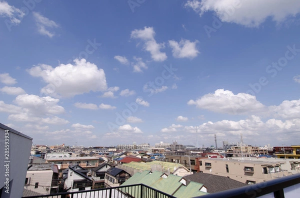 Obraz 合成用雲と空の写真