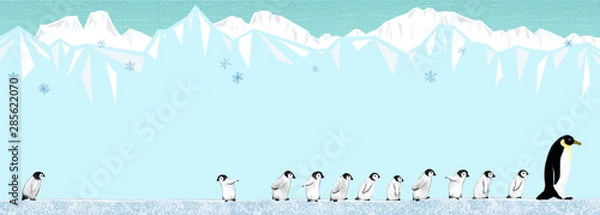 Obraz marsz pingwinów marsz pingwinów
