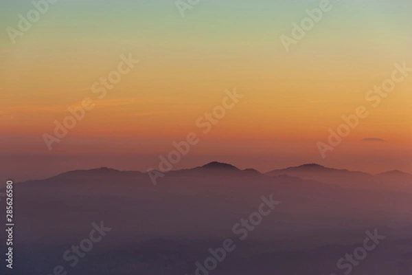 Fototapeta View from Mount Cesen in Italy
