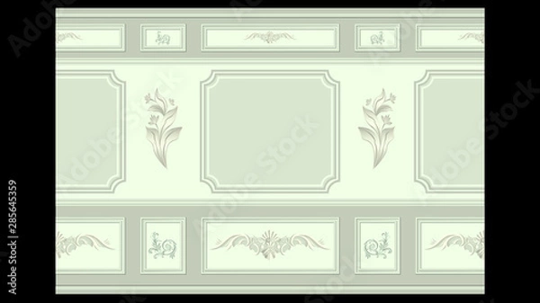 Obraz stucco wall panel moulding seamless