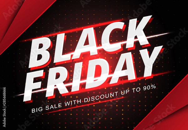 Obraz Black Friday Sale Banner Template