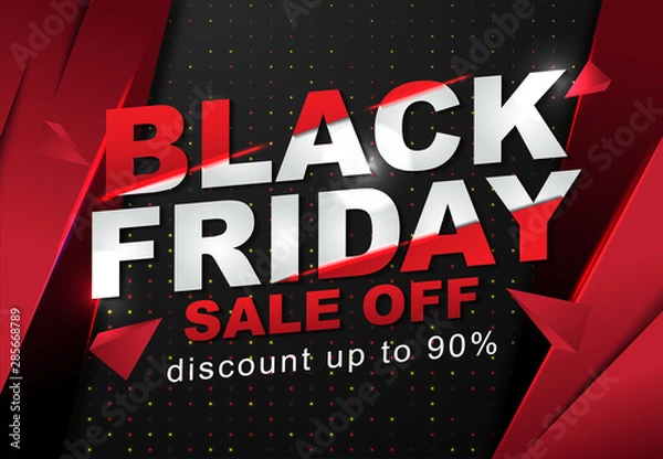 Obraz Black Friday Sale Banner Template