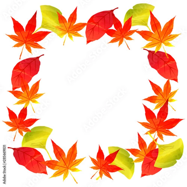 Obraz フレーム もみじの飾り枠