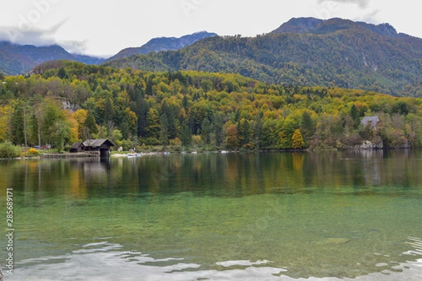 Obraz Beautiful landscape in Slovenia, in the fall