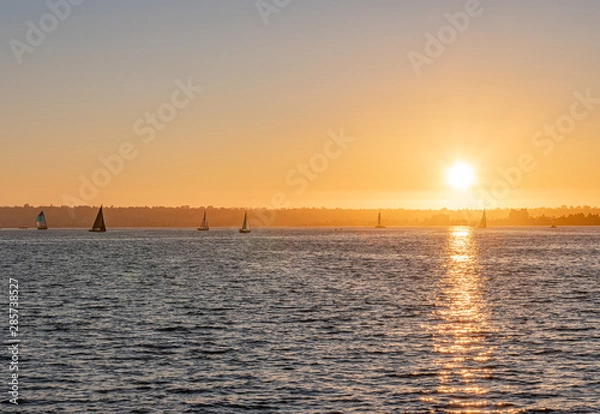 Fototapeta Sailing Out to Sea