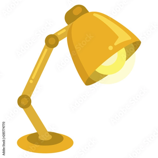 Obraz 電気スタンド（卓上ライト/デスクランプ）のイラスト
