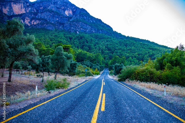 Obraz a road in a rural area